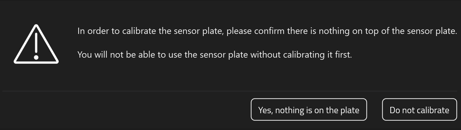 Taring confirmation dialog